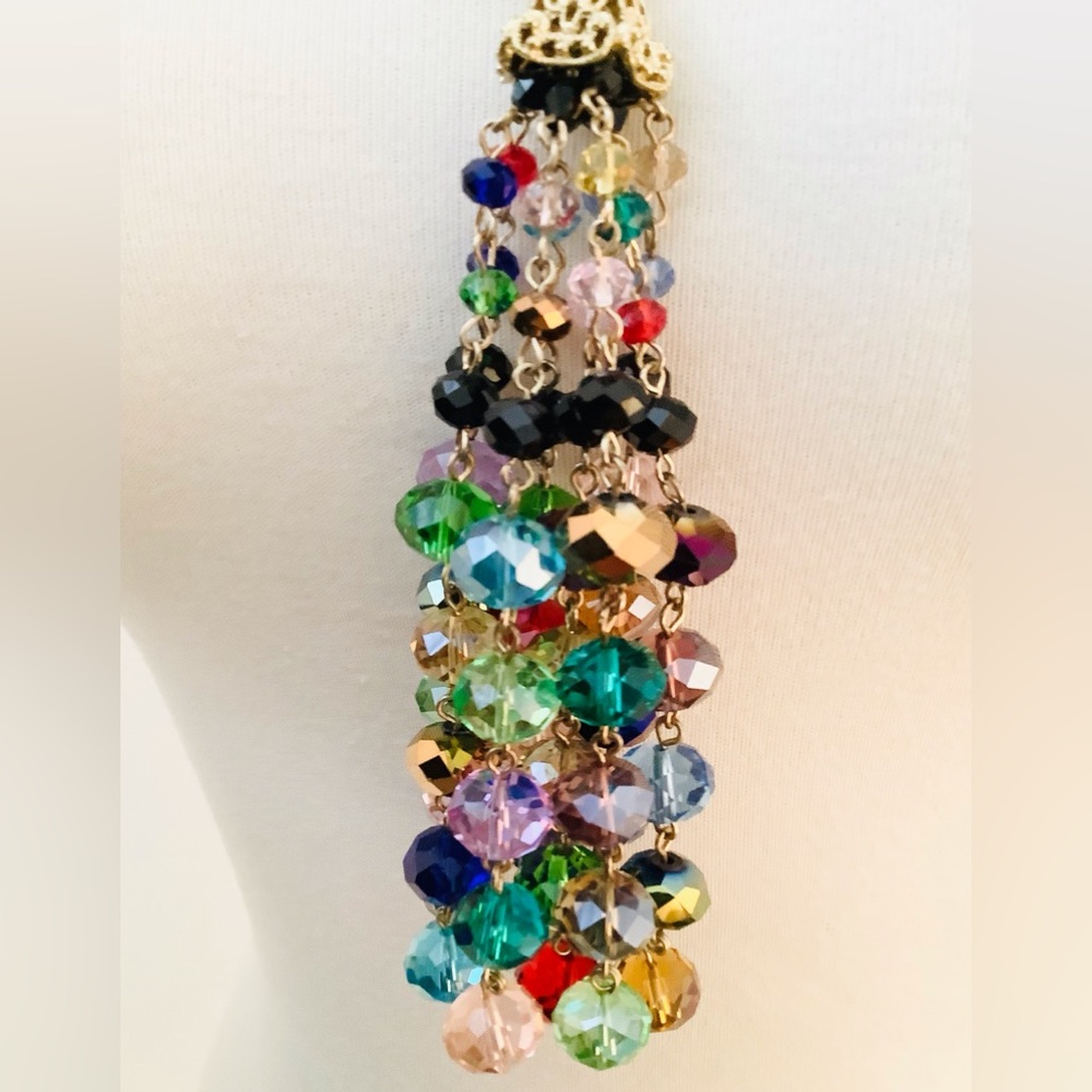 RARE JOAN RIVERS SWAROVSKI CRYSTAL CONVERTIBLE NECKLACE - Picture 4 of 4